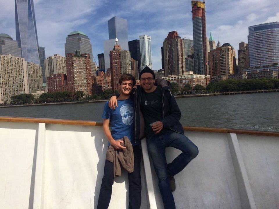 Romain and Alex in NYC Romain and Alex in NYC